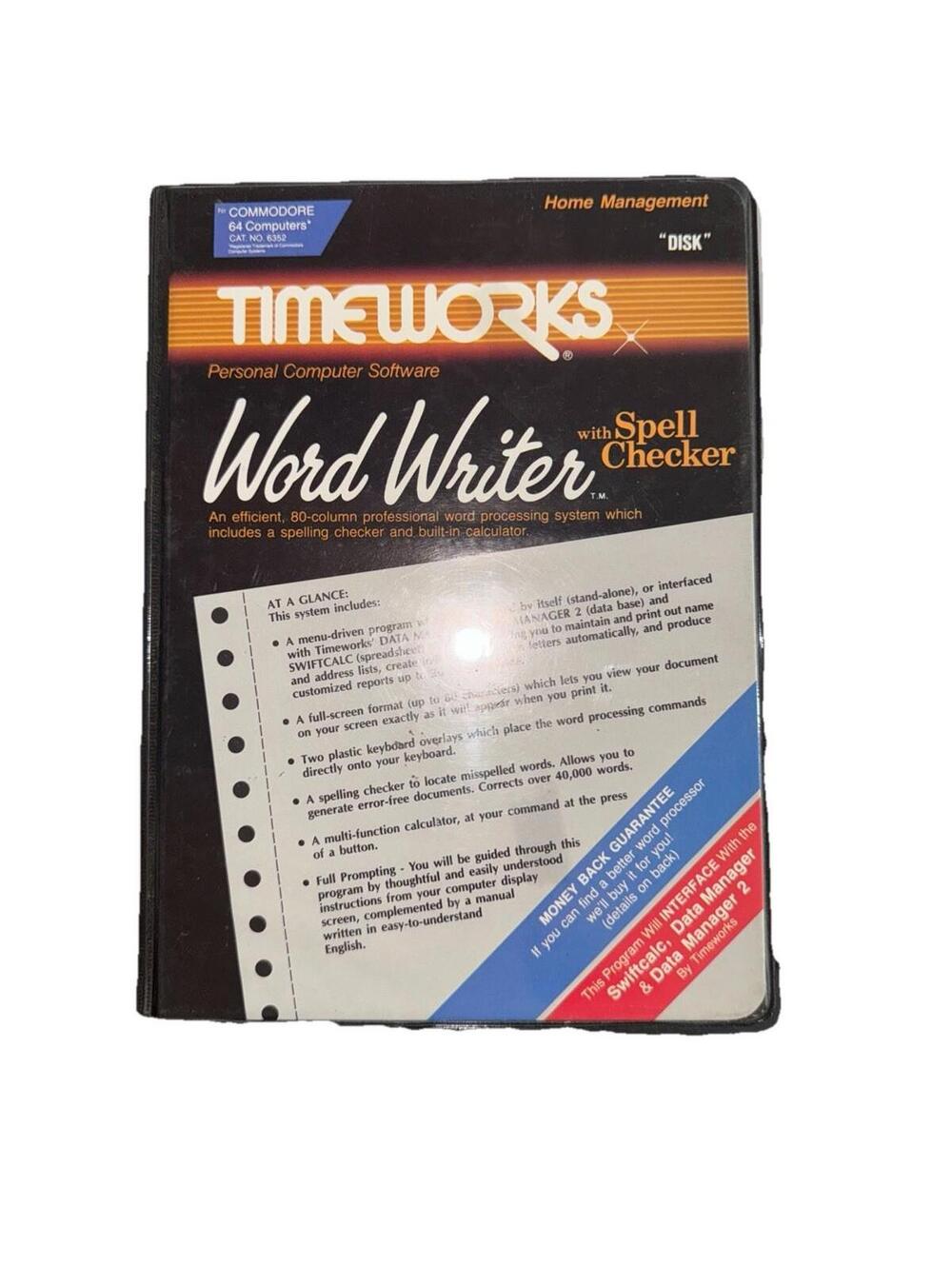 Timeworks Work Writer With Spell Checker Personal Computer Software COMPLETE - Picture 2 of 9